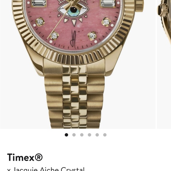Timex x Jacquie Aiche evil eye Gold Watch with Eye Motif - Picture 4 of 12